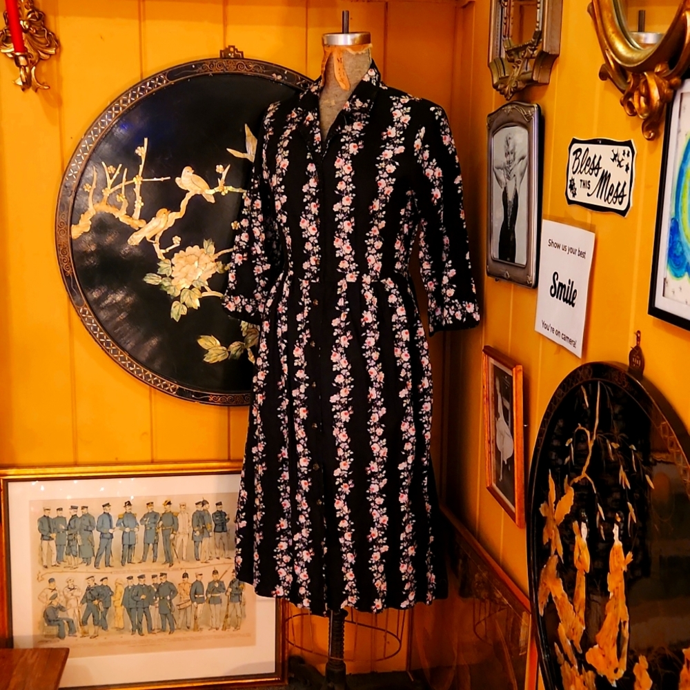 Lang of Sazburg floral dress